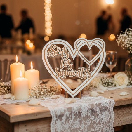 SOIS LOS SIGUIENTES - CORAZON MADERA BLANCA