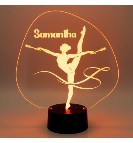LÁMPARA LED PERSONALIZADA CON NOMBRE – GIMNASIA