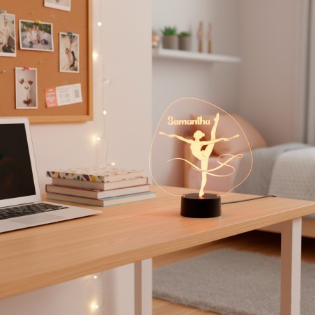 LÁMPARA LED PERSONALIZADA CON NOMBRE – GIMNASIA