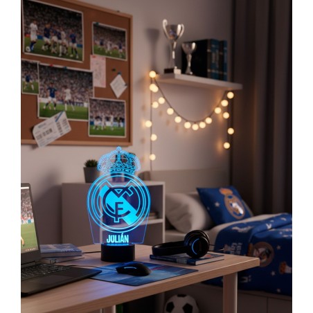 LÁMPARA LED PERSONALIZADA CON NOMBRE – REAL MADRID