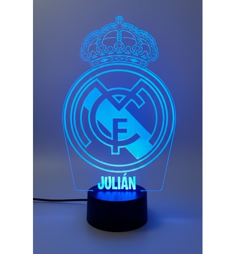 LÁMPARA LED PERSONALIZADA CON NOMBRE – REAL MADRID