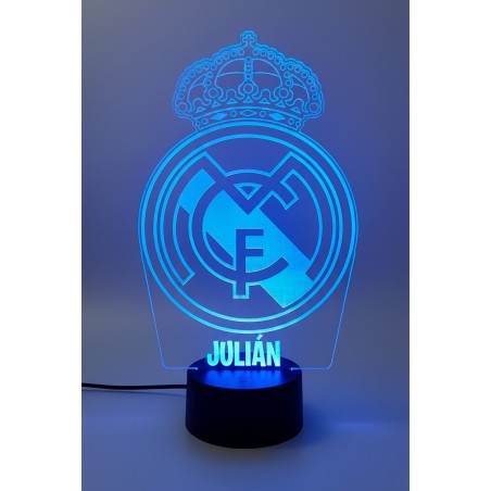 LÁMPARA LED PERSONALIZADA CON NOMBRE – REAL MADRID