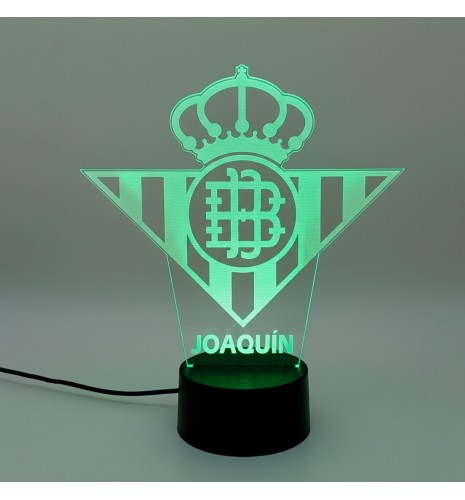 LÁMPARA LED PERSONALIZADA CON NOMBRE – REAL BETIS