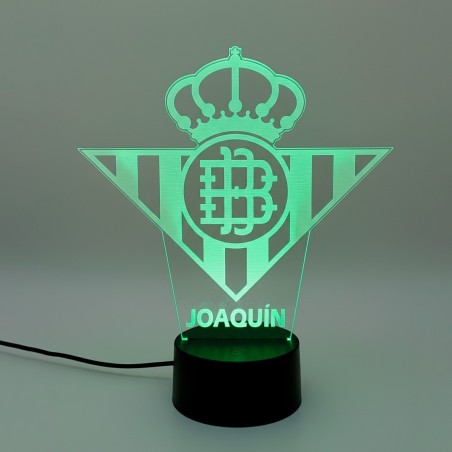LÁMPARA LED PERSONALIZADA CON NOMBRE – REAL BETIS