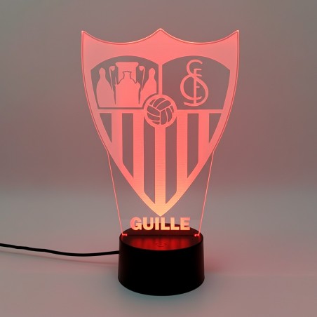 LÁMPARA LED PERSONALIZADA CON NOMBRE – SEVILLA FC