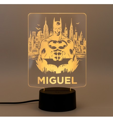 LÁMPARA LED PERSONALIZADA CON NOMBRE – BATMAN