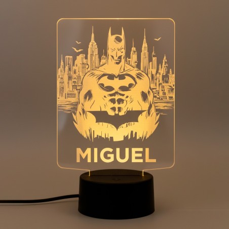 LÁMPARA LED PERSONALIZADA CON NOMBRE – BATMAN