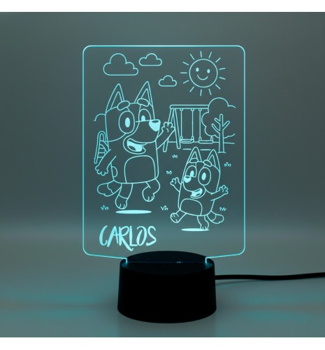 LÁMPARA LED PERSONALIZADA CON NOMBRE – BLUEY