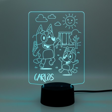 LÁMPARA LED PERSONALIZADA CON NOMBRE – BLUEY
