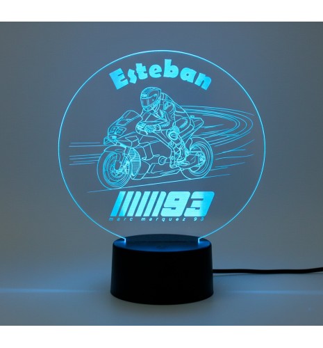 LÁMPARA LED PERSONALIZADA CON NOMBRE – MARC MÁRQUEZ