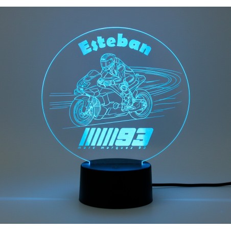 LÁMPARA LED PERSONALIZADA CON NOMBRE – MARC MÁRQUEZ