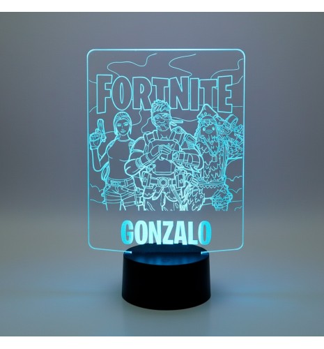 LÁMPARA LED PERSONALIZADA CON NOMBRE – FORTNITE