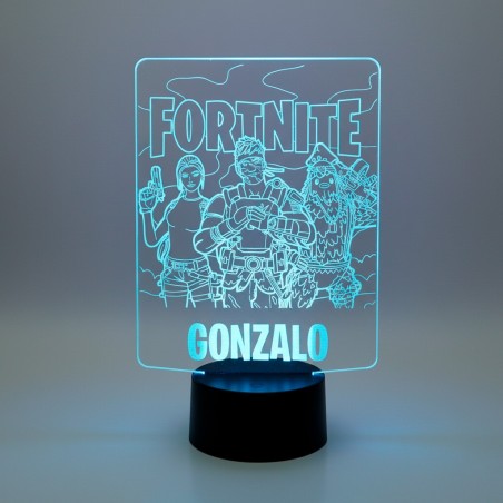 LÁMPARA LED PERSONALIZADA CON NOMBRE – FORTNITE