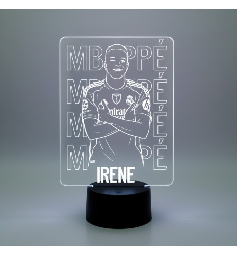 LÁMPARA LED PERSONALIZADA CON NOMBRE – MBAPPE