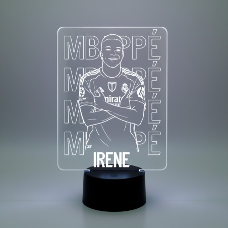 LÁMPARA LED PERSONALIZADA CON NOMBRE – MBAPPE
