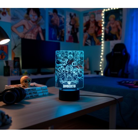 LÁMPARA LED PERSONALIZADA CON NOMBRE – ONE PIECE