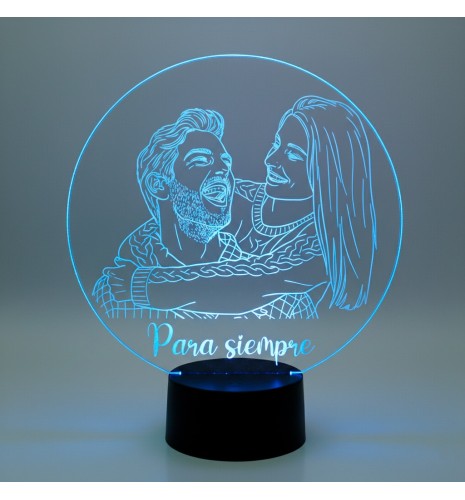 LÁMPARA LED PERSONALIZADA CON NOMBRE – CON FOTO