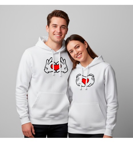 SUDADERA CORAZONES MANO MICKEY