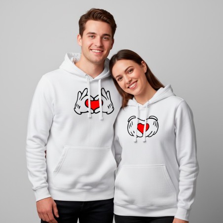 SUDADERA CORAZONES MANO MICKEY