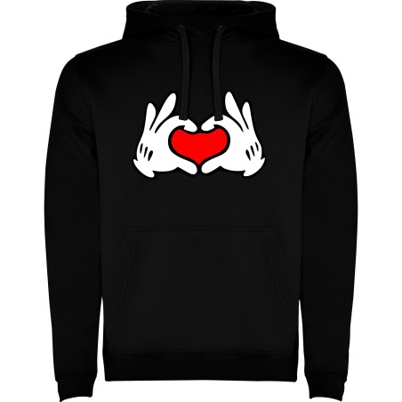 SUDADERA CORAZONES MANO MICKEY