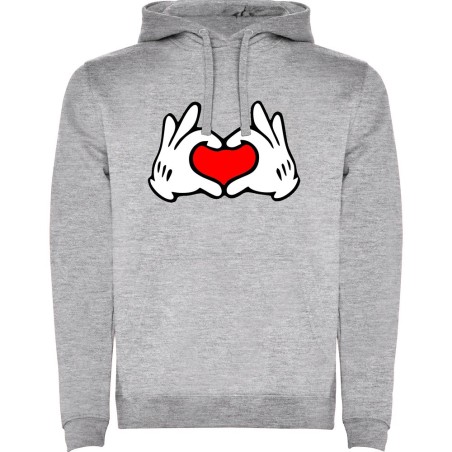 SUDADERA CORAZONES MANO MICKEY