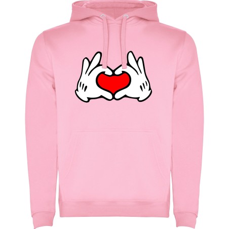 SUDADERA CORAZONES MANO MICKEY