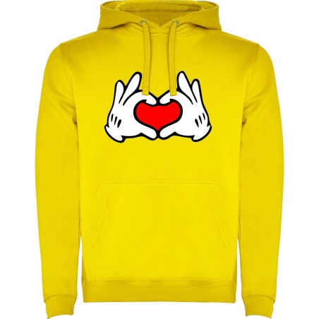SUDADERA CORAZONES MANO MICKEY