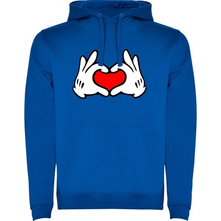 SUDADERA CORAZONES MANO MICKEY