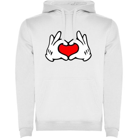 SUDADERA CORAZONES MANO MICKEY