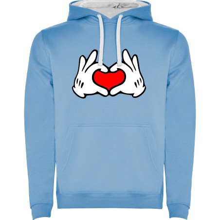 SUDADERA CORAZONES MANO MICKEY