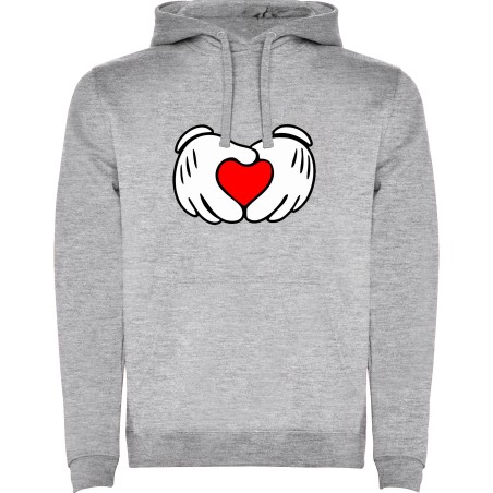 SUDADERA CORAZONES MANO MINNIE