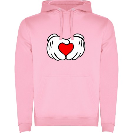 SUDADERA CORAZONES MANO MINNIE