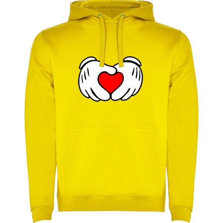SUDADERA CORAZONES MANO MINNIE