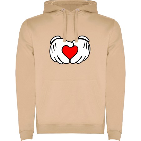 SUDADERA CORAZONES MANO MINNIE