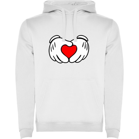 SUDADERA CORAZONES MANO MINNIE