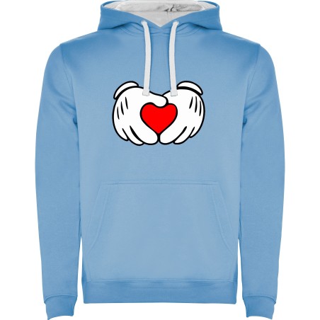 SUDADERA CORAZONES MANO MINNIE