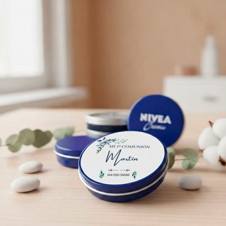 BOTE NIVEA MINI COMUNIÓN HOJAS