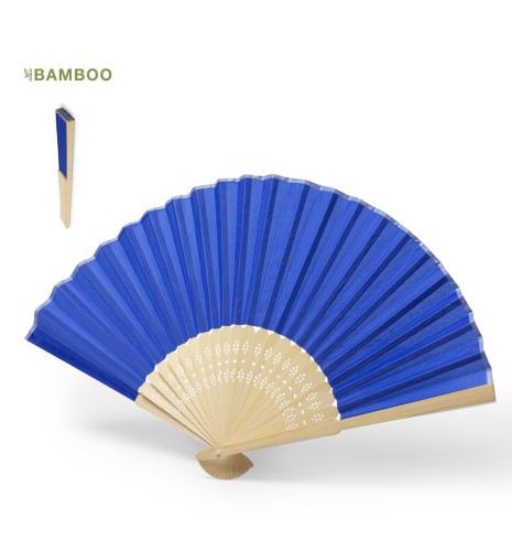 ABANICO DE BAMBÚ DE COLORES