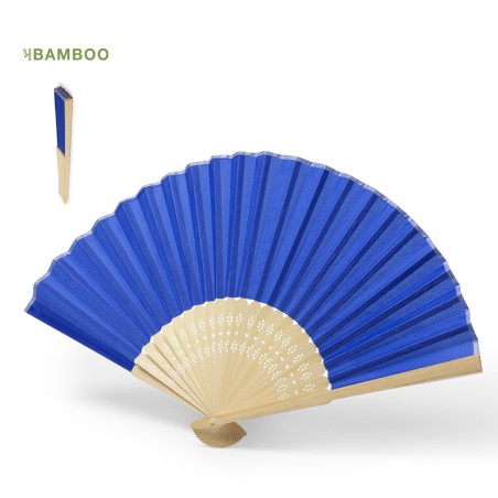 ABANICO DE BAMBÚ DE COLORES