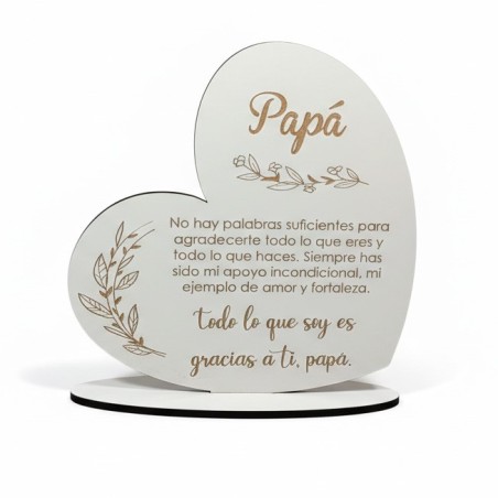 CORAZÓN DE MADERA DÍA DEL PADRE