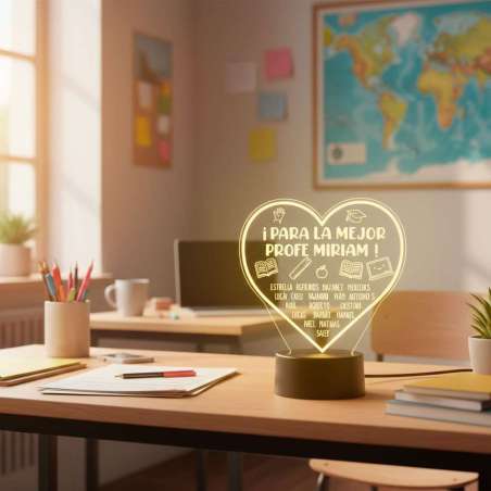 LÁMPARA LED PERSONALIZADA CON NOMBRE – PROFE