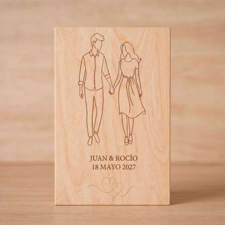 MARCO FOTOS CON TAPA DE MADERA. TESTIGOS