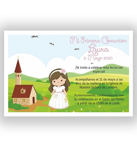 INVITACIÓN COMUNIÓN 05 NIÑA